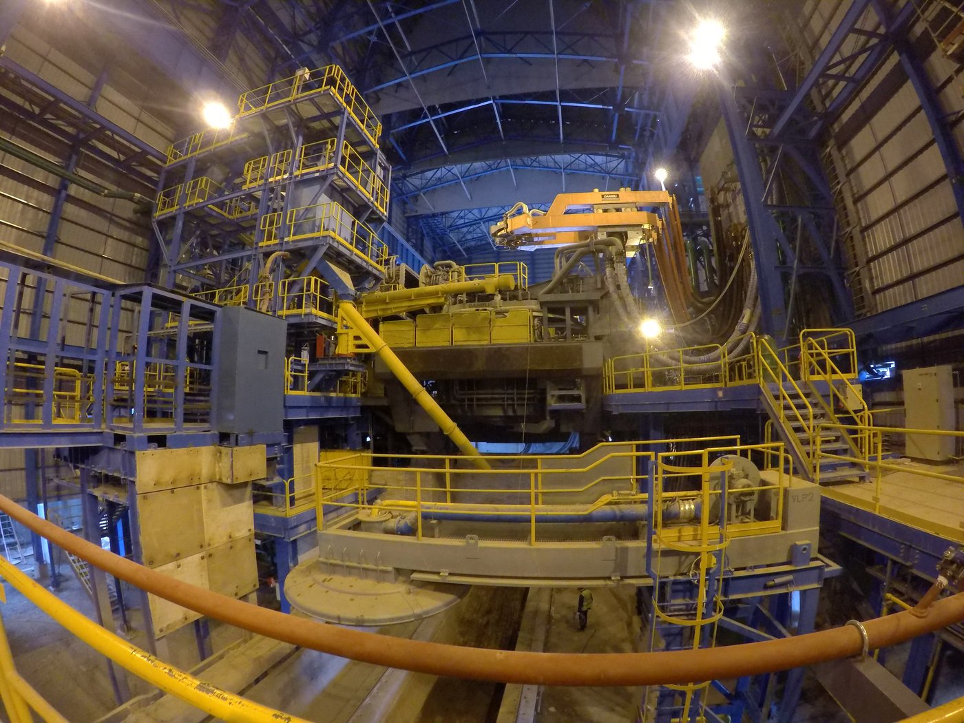 Vista general de la nave de colada de la Acería Gerdau